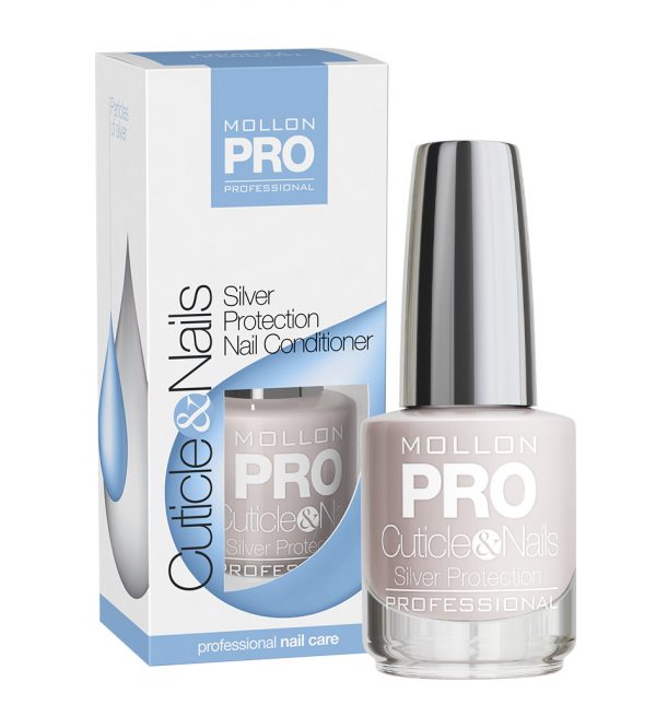 MOLLON PRO КОНДИЦИОНЕР ДЛЯ НОГТЕЙ С ЧАСТИЦАМИ СЕРЕБРА - SILVER PROTECTION NAIL CONDITIONER , 15 МЛ