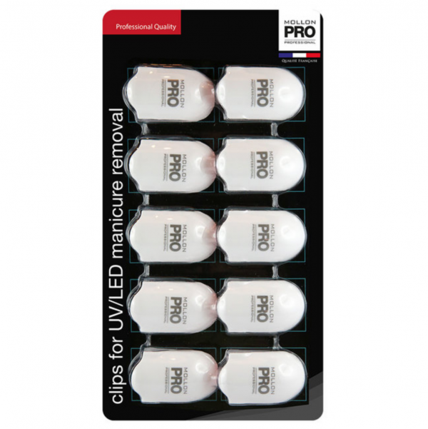 MOLLON PRO KLIPY NA NEHTY PRO ODSTRANĚNÍ GEL LAKU, 10 KS 1