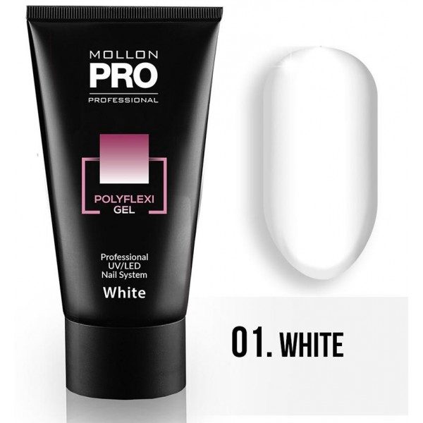 MOLLON PRO POLYFLEXI GEL - 01 WHITE 60ML 1